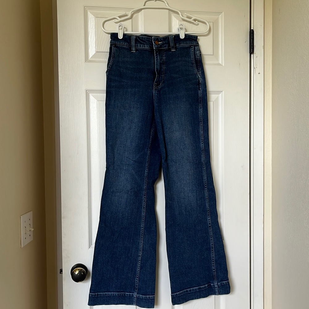 J Crew Flared Trouser Jeans